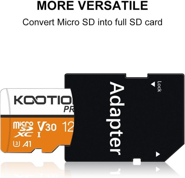 KOOTION 128GB Micro SDXC UHS-I U3 V30 A1 Memory Card - High Speed TF Card for Phone, Camera - Image 8